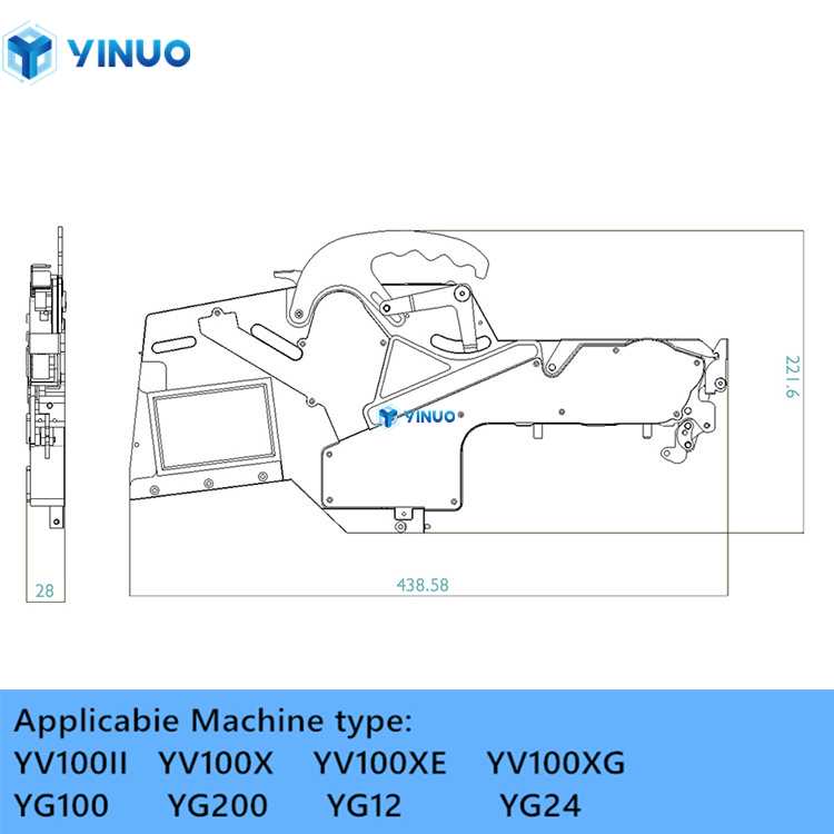 Yamaha 16mm electric feeder Applicabie Machine type YV100II YV100X YV100XE YV100XG YG100 YG200 YG12 YG24